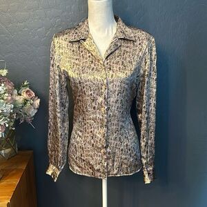 Joan Leslie vintage blouse button down